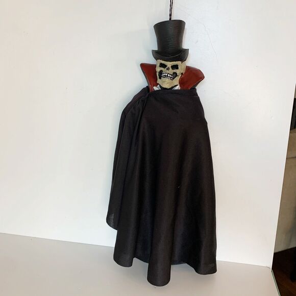 Vintage Halloween Paper Magic Phantom of the Opera Skeleton In Top Hat Hanging - Picture 2 of 6
